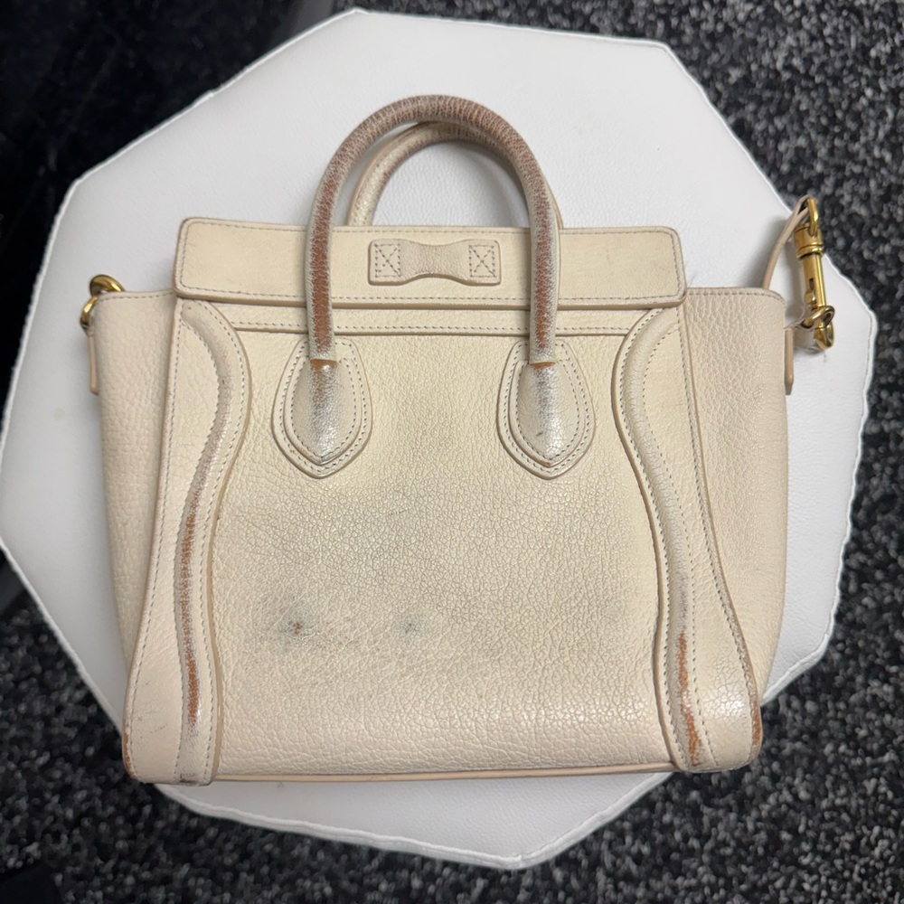 CELINE | Goatskin Nano Luggage White *read description* - Picture 5 of 11